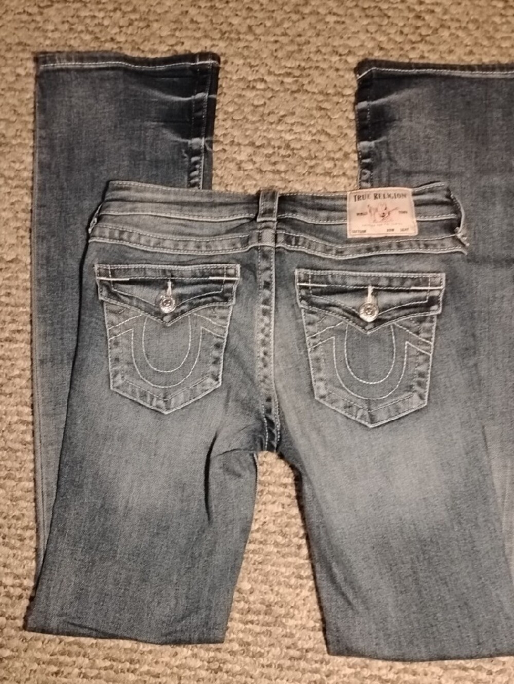 True Religion Light Blue Washed Jeans - Picture 3 of 3